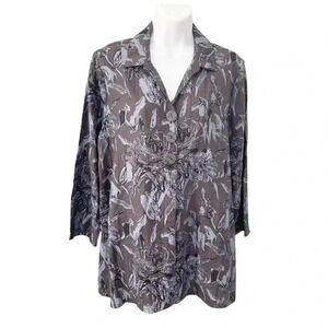 Habitat Clothes to Live In Linen Blend Tunic Top